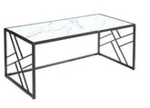 OVAL COFFEE TABLE black frame